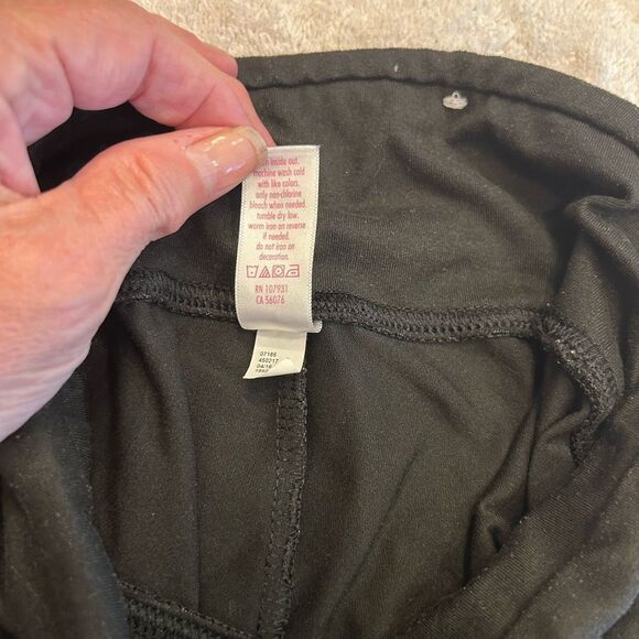 Justice Black and Pink Leggings with Vibrant Stripes - Picture 6 of 6